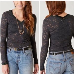 COPY - 🎄NWT🎄Free People Intimately Lace Long Sleeve Top